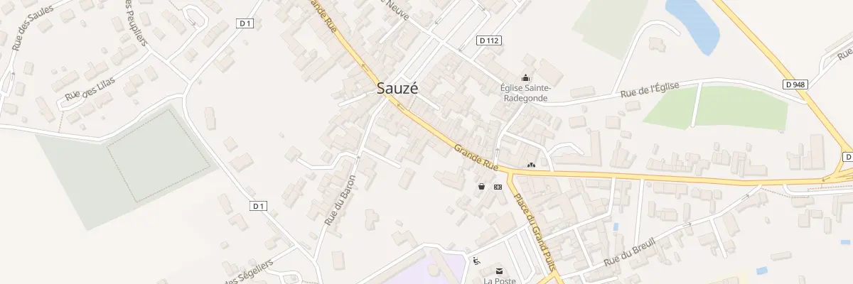 Plan du 48 Grande Rue à Sauzé-entre-Bois