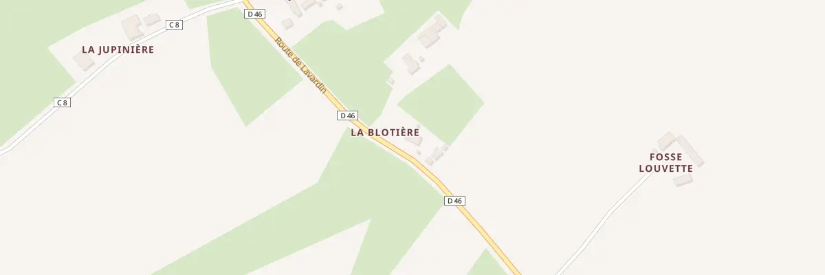 Plan du 2 La Blotiere à Aigné