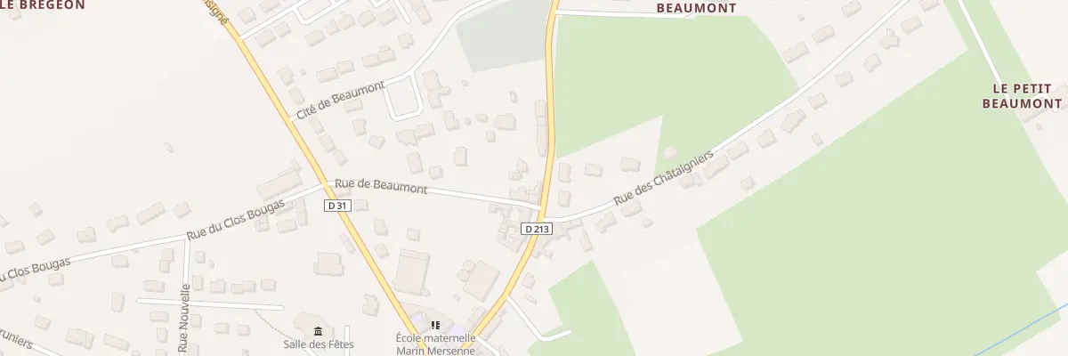 Plan du 1 Rue de Beaumont à Oizé