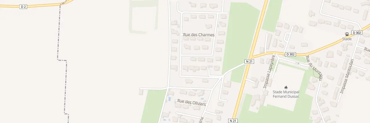 Plan du 32 Rue des Chênes à Orleix