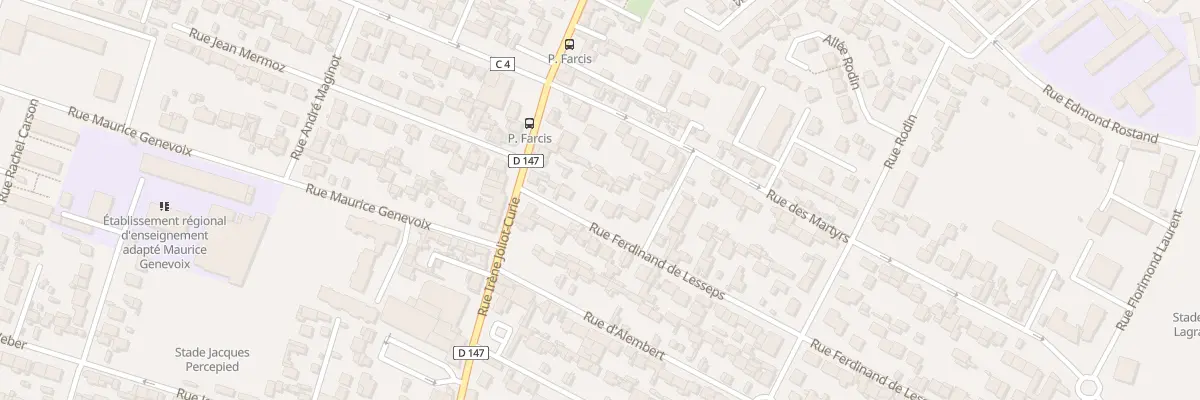 Plan du 9 Rue Ferdinand de Lesseps au Havre