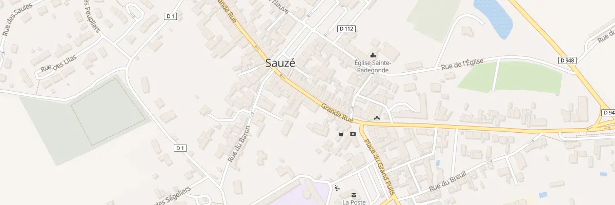 Plan du 50 Grande Rue à Sauzé-entre-Bois