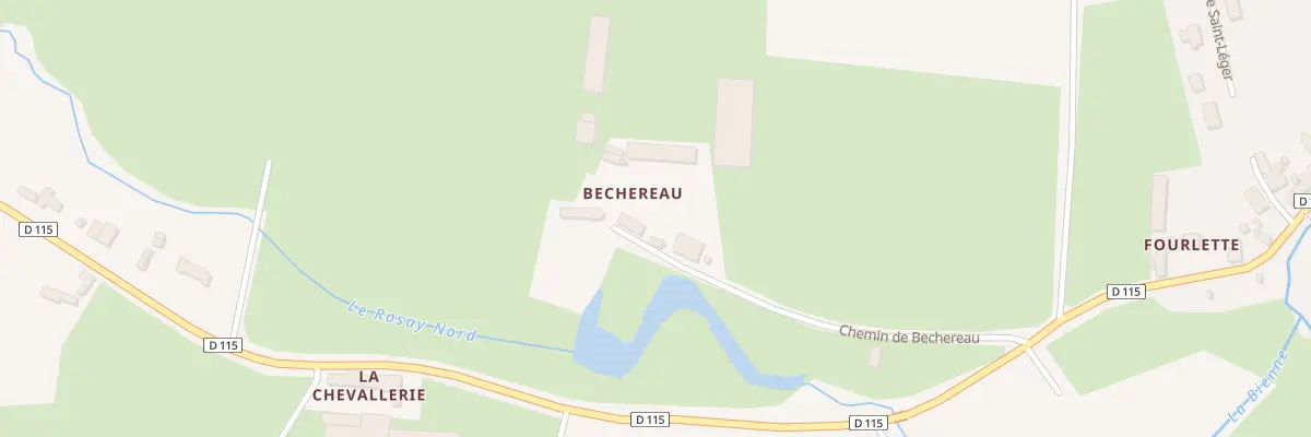 Plan du 5194 Bechereau à Piacé