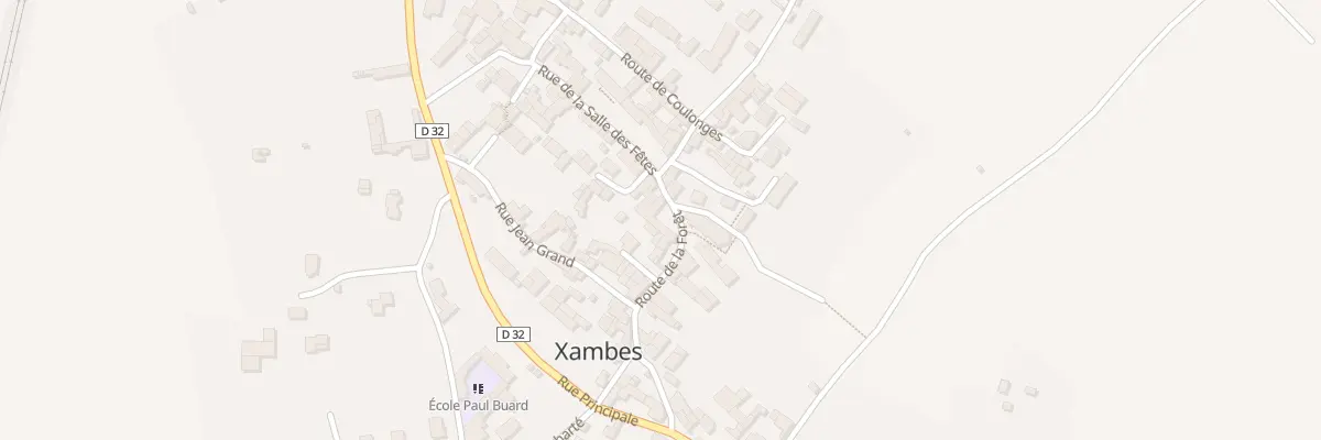 Plan du 5025 Le Bourg à Xambes