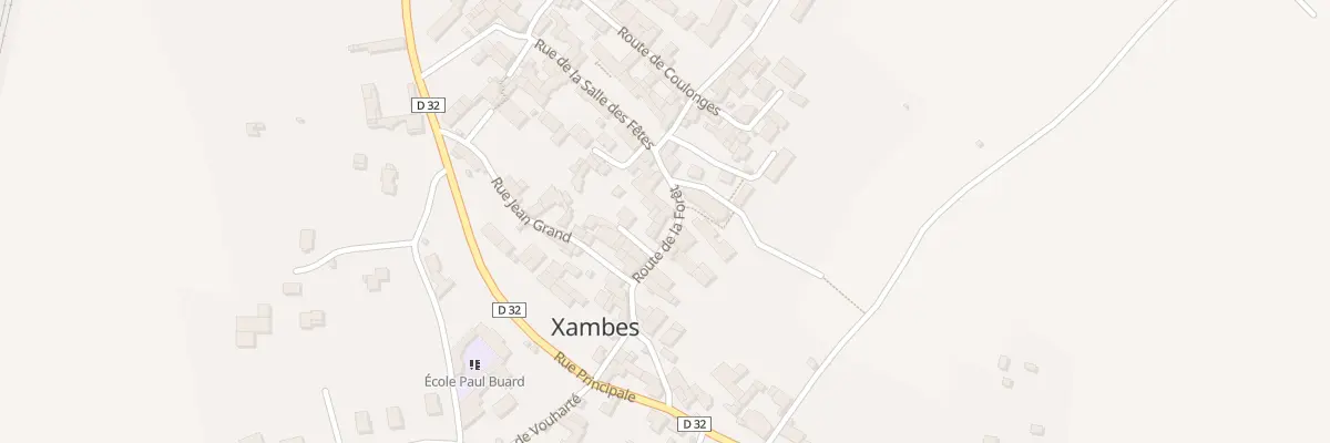 Plan du 5023 Le Bourg à Xambes