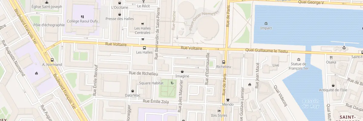 Plan du 69 Rue Richelieu au Havre