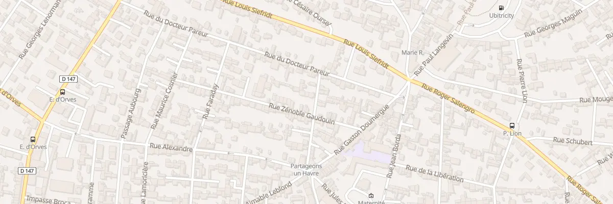 Plan du 45 Rue Zénoble Gaudouin au Havre