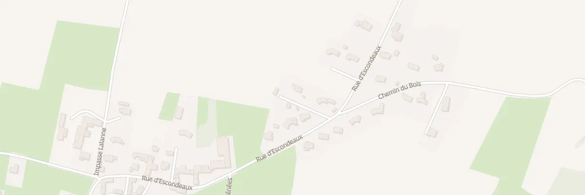 Plan du 5172 Rue d’Escondeaux à Tostat