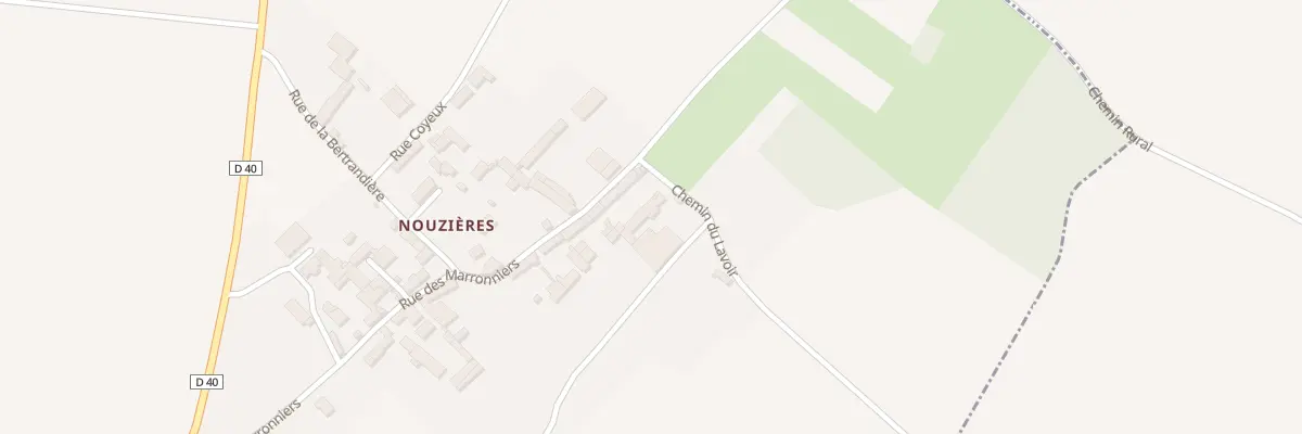 Plan du 1 Che du Lavoir à Vouzailles