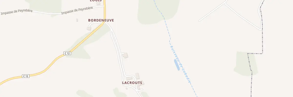 Plan du 5379 Lacrouts à Aignan