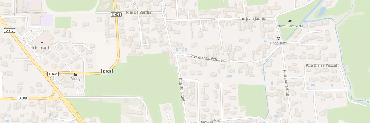 Plan du 1 Rue Marechal Foch à Séméac