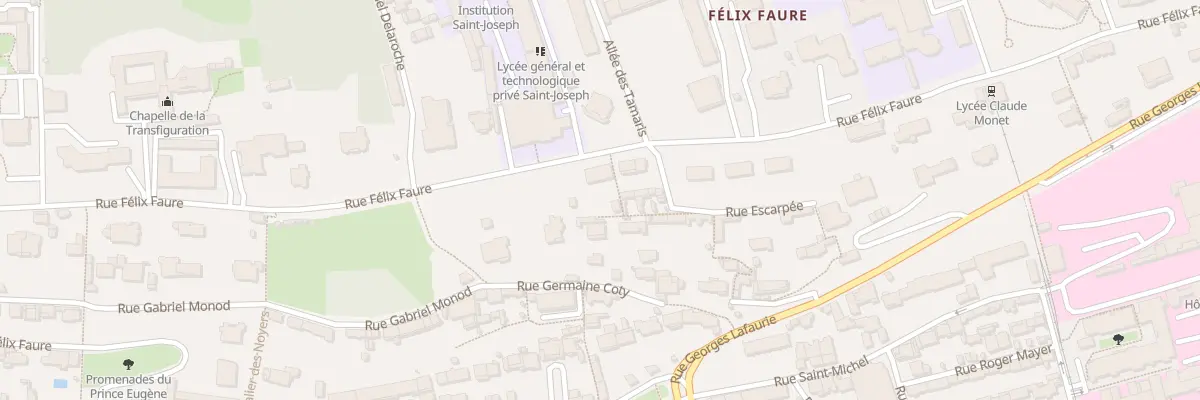 Plan du 222 Rue Félix Faure au Havre