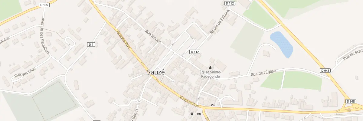 Plan du 2 Rue de l’Eglise à Sauzé-entre-Bois