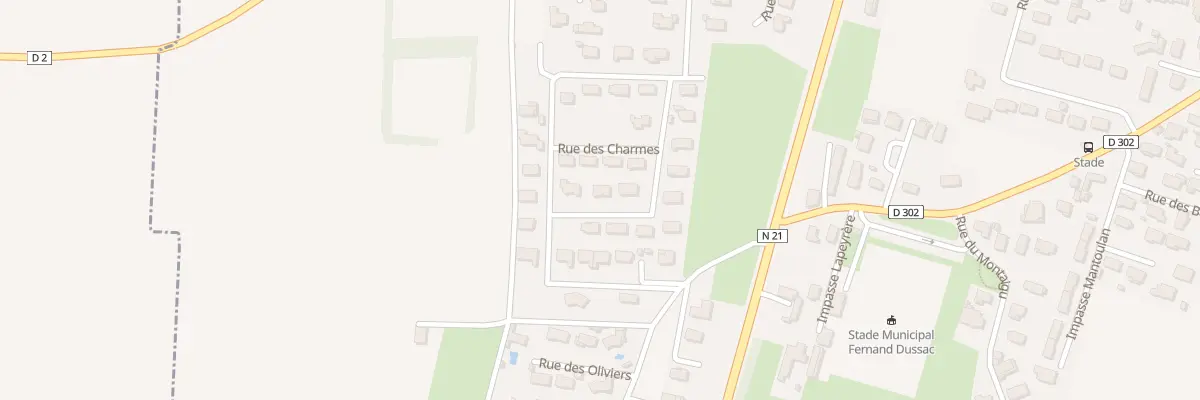 Plan du 15 Rue des Chênes à Orleix