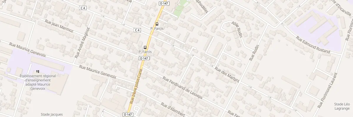Plan du 16 Rue des Martyrs au Havre