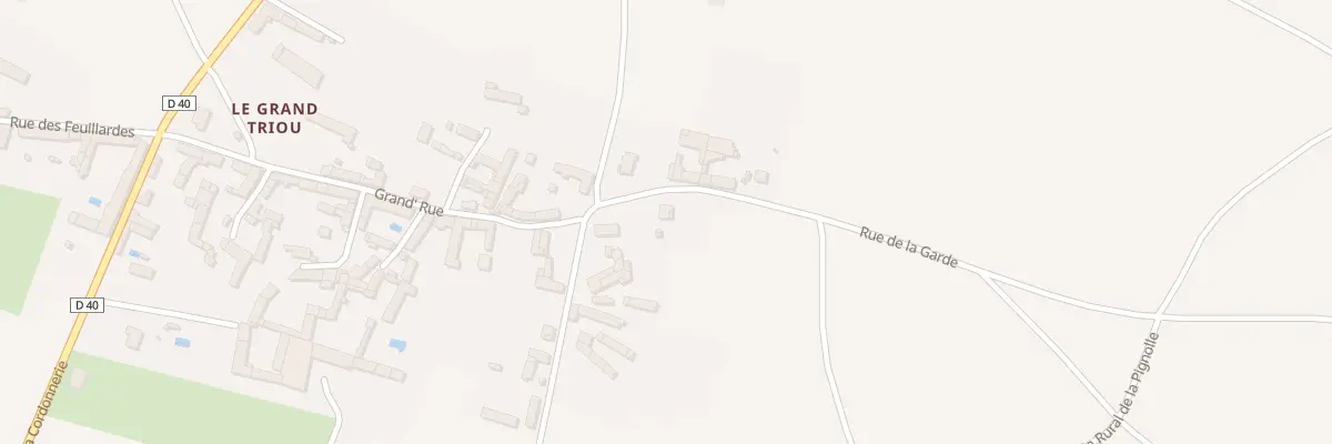 Plan du 6 Rue de la Garde à Angliers