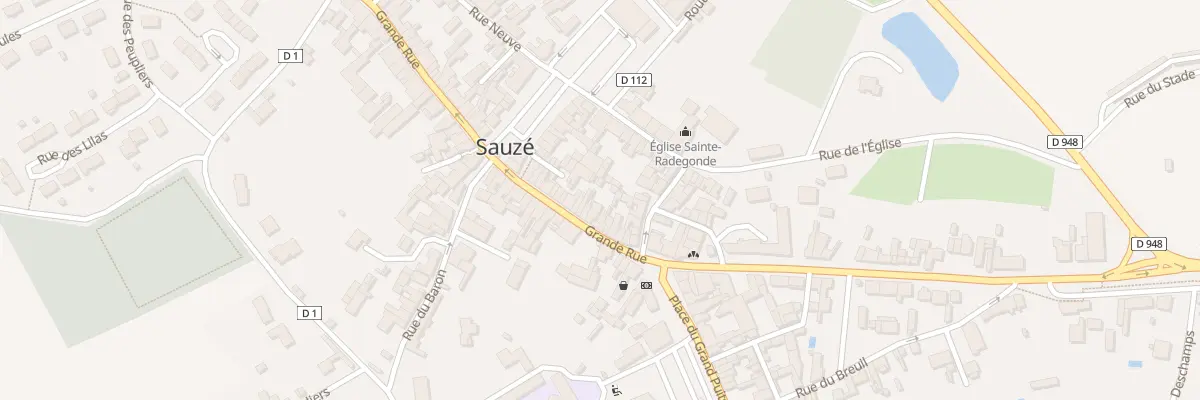 Plan du 67 Grande Rue à Sauzé-entre-Bois