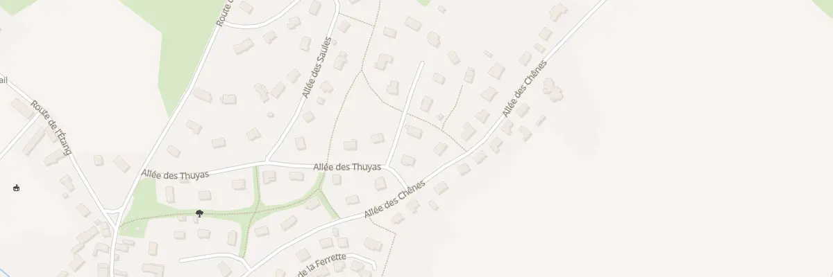 Plan du 1 All des Peupliers à Écouves