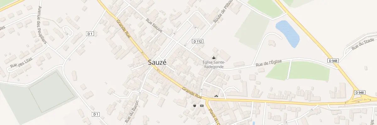 Plan du 6 Rue de l’Eglise à Sauzé-entre-Bois