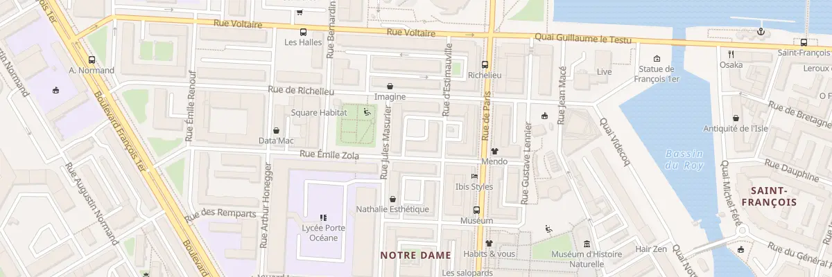 Plan du 59 Rue Emile Zola au Havre