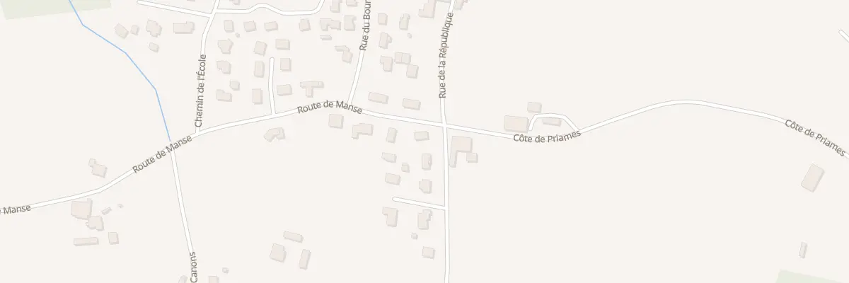 Plan du 9 Rte de Mansé à Montpouillan