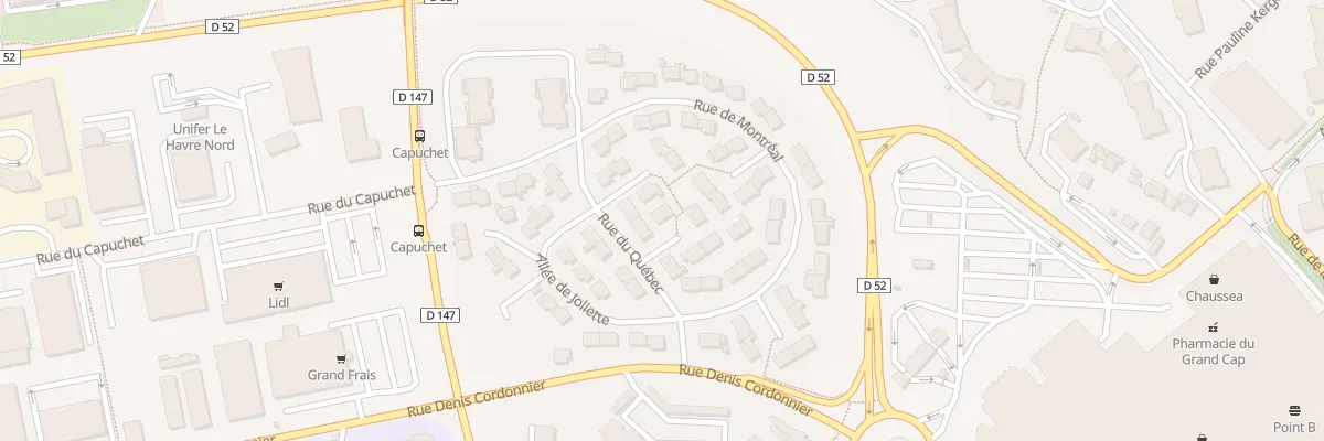 Plan du 22 Rue du Québec au Havre