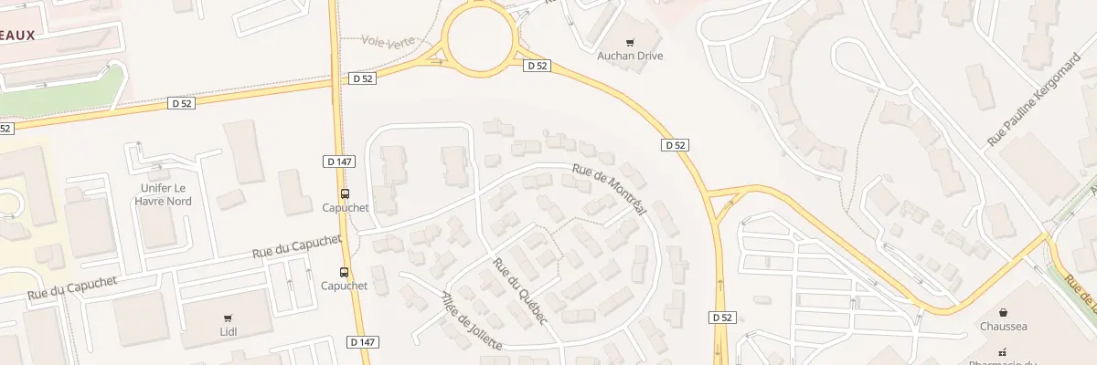 Plan du 36 Rue de Montréal au Havre