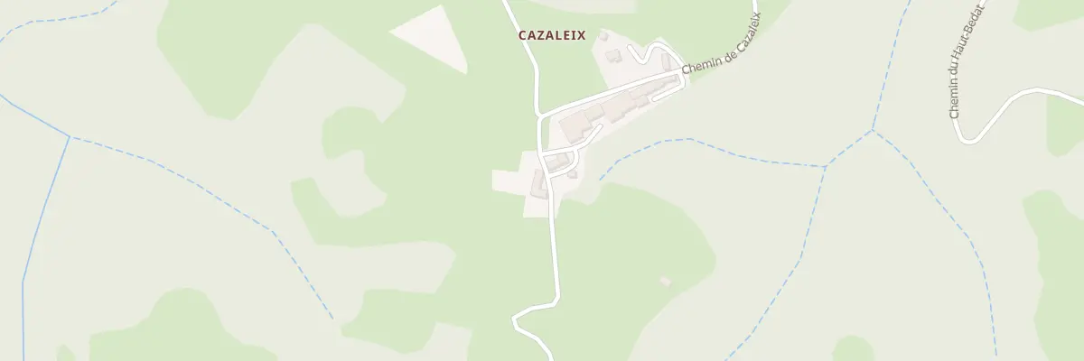 Plan du 5315 Che Cazaleix à Trébons