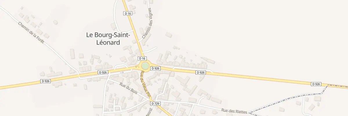 Plan du 9493 Rte de Paris Bg Saint Leonard à Gouffern en Auge