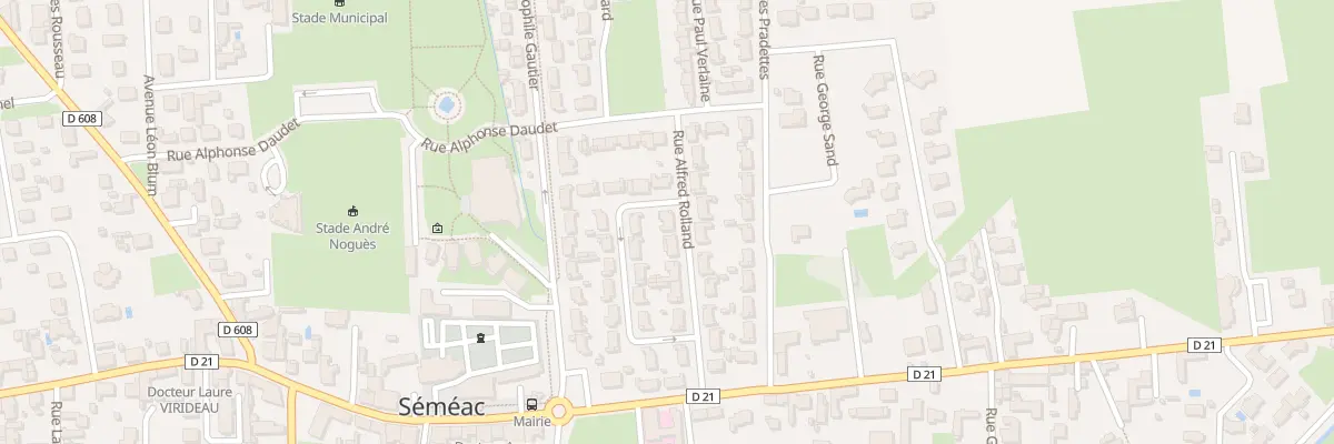 Plan du 14 Rue Alfred Rolland à Séméac