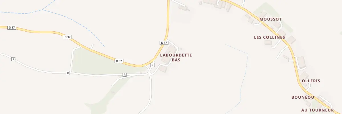 Plan du 5001 A Labourdette à Couloumé-Mondebat