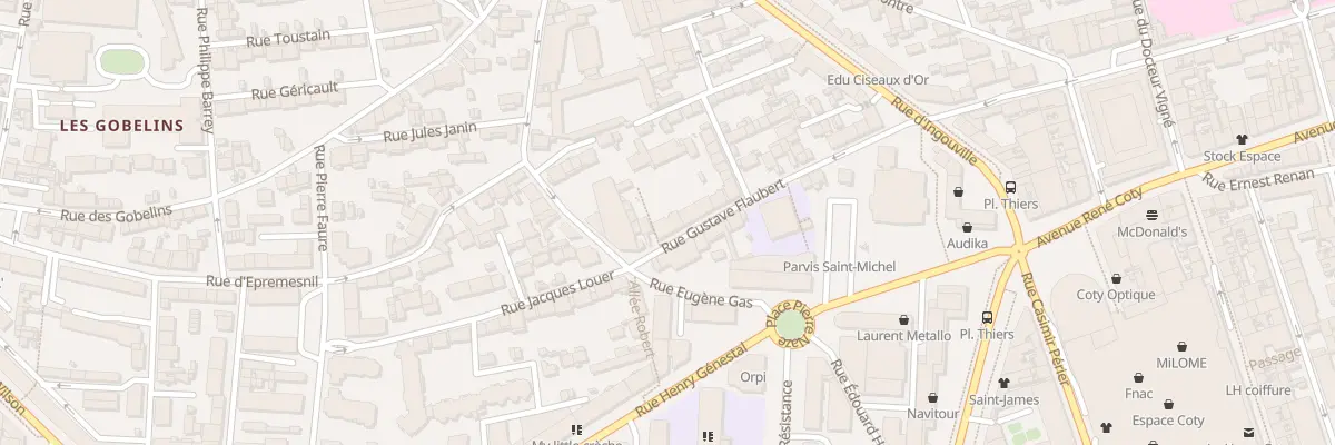 Plan du 9 Rue Gustave Flaubert au Havre
