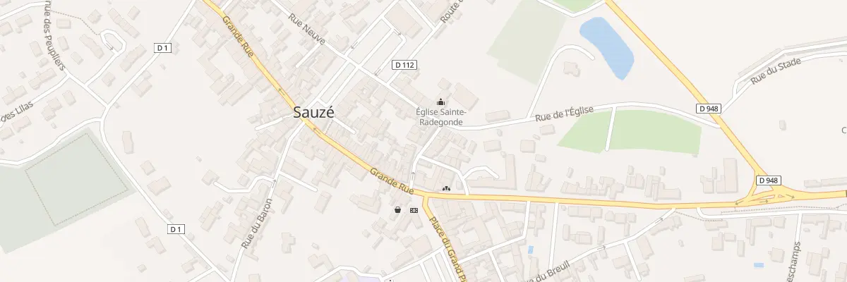 Plan du 9 Rue de la Grande Ouche à Sauzé-entre-Bois