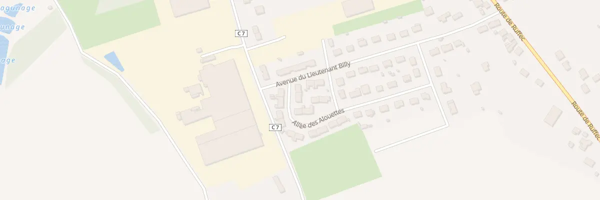 Plan du 3 All des Alouettes à Sauzé-entre-Bois