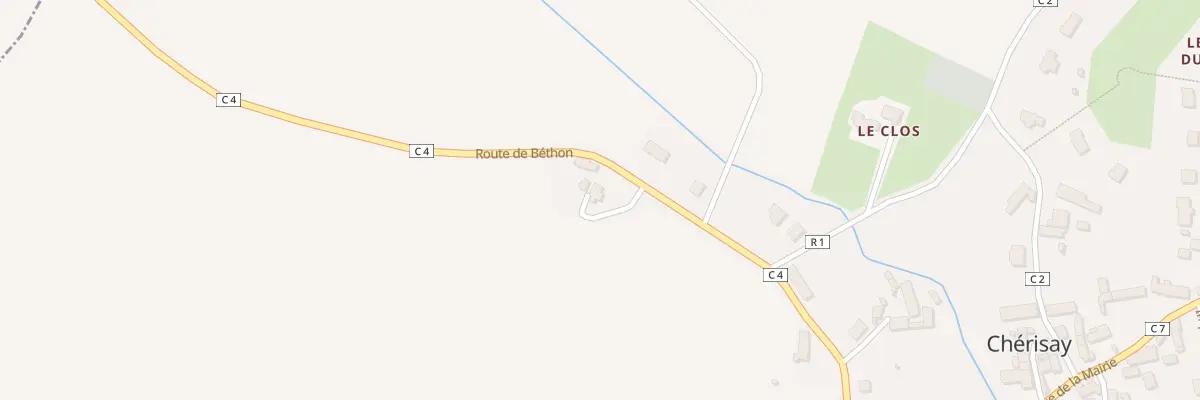 Plan du 3 Rue des Cerisiers à Chérisay