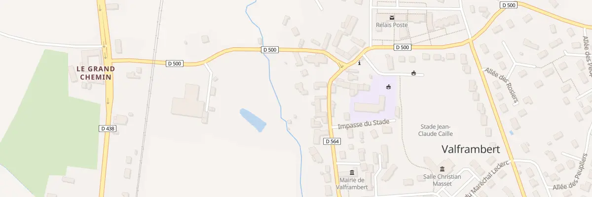 Plan du 1 Pl de l’Église à Valframbert