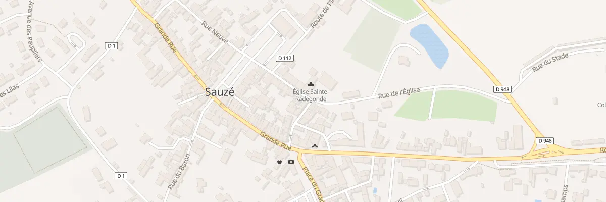 Plan du 20 Rue de l’Eglise à Sauzé-entre-Bois
