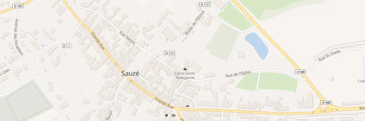 Plan du 3 Rue de l’Eglise à Sauzé-entre-Bois
