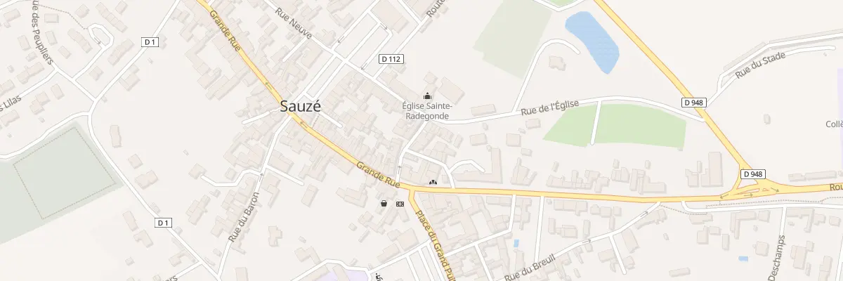 Plan du 4 Rue de la Grande Ouche à Sauzé-entre-Bois