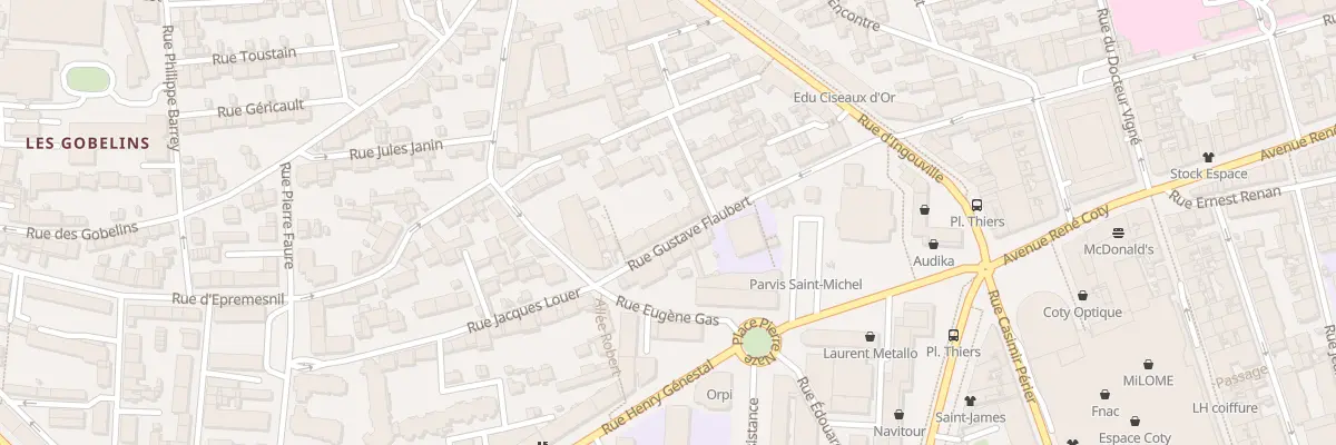 Plan du 11 Rue Gustave Flaubert au Havre