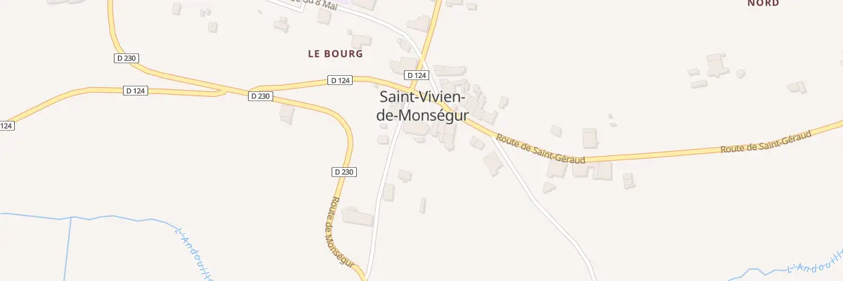 Plan du 5 Pl de L’Èglise à Saint-Vivien-de-Monségur