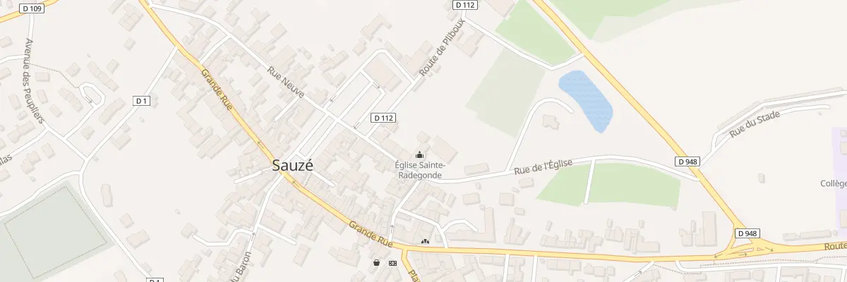 Plan du 5 Rue de l’Eglise à Sauzé-entre-Bois