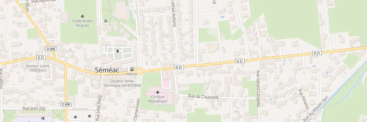 Plan du 1 Rue Alfred Rolland à Séméac