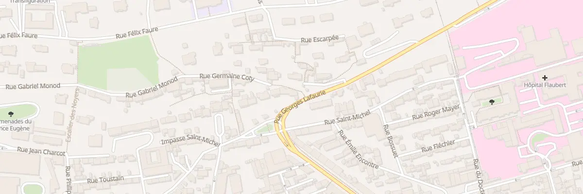 Plan du 1 Rue Germaine Coty au Havre