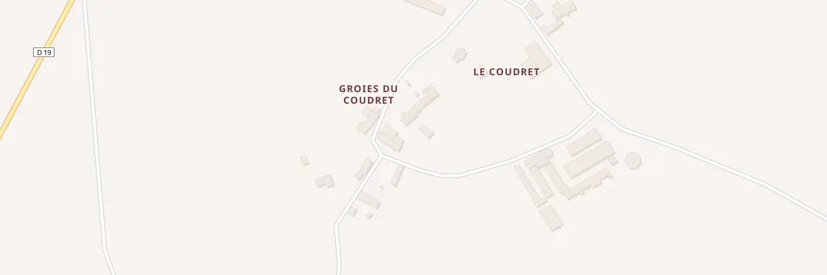 Plan du 1 Le Coudret à Villefagnan