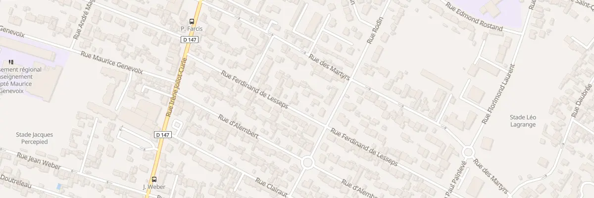 Plan du 33 Rue Ferdinand de Lesseps au Havre