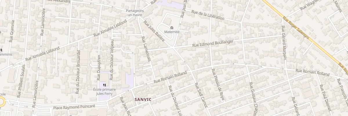 Plan du 55 Rue Sadi Carnot au Havre
