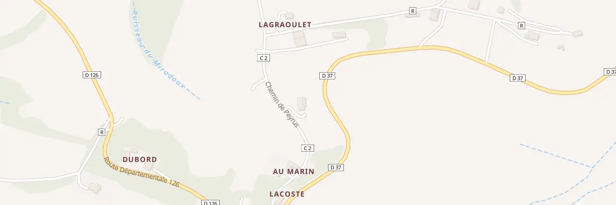 Plan du 5028 A Lacoste à Couloumé-Mondebat