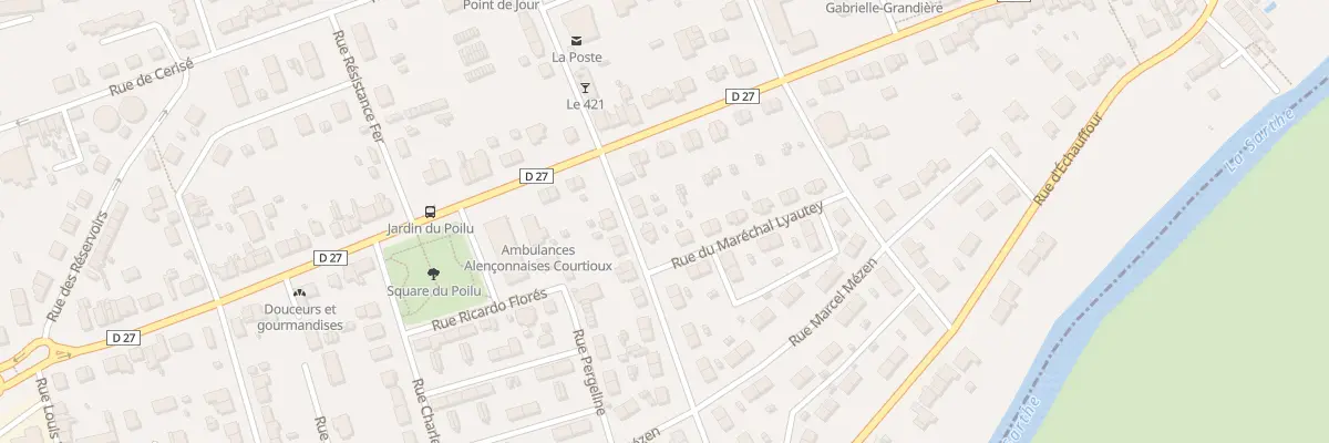 Plan du 5 Rue Louis Pasteur à Alençon