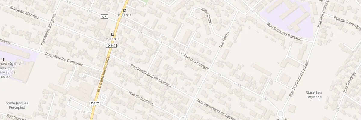 Plan du 32 Rue des Martyrs au Havre